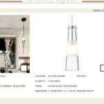 Modern pendant lights with sleek designs and frosted glass shades.